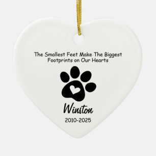The Smallest Feet Make The Biggest Footprints on Ceramic Tree Decoration