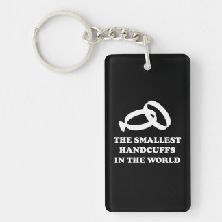 The Smallest Handcuffs in the World Key Ring