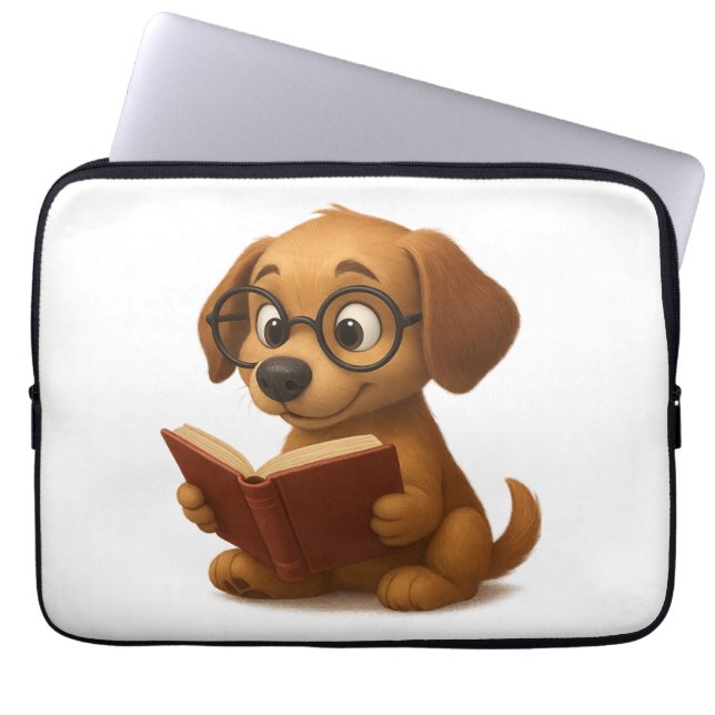  The Smart Dog from the Future  Laptop Sleeve (Front)