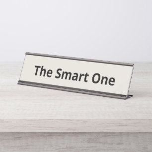 The Smart One Customisable Desk Name Plate