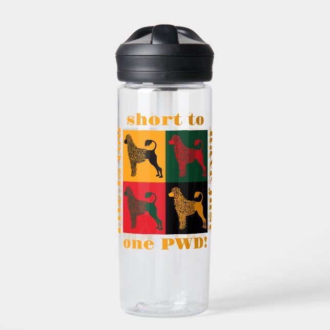 The smart Portuguese water dog  Bottle (Front)