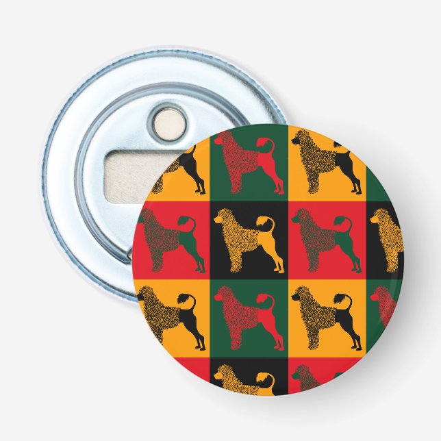 The smart Portuguese water dog  Bottle Opener (Front)