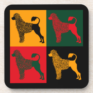 The smart Portuguese water dog Coaster