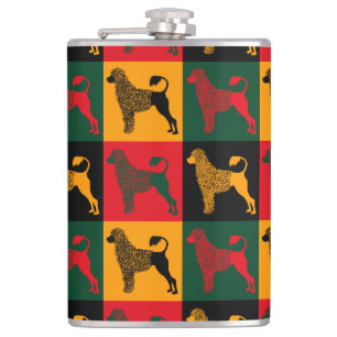 The smart Portuguese water dog Hip Flask