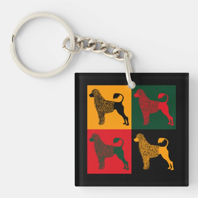 The smart Portuguese water dog  Key Ring (Front)