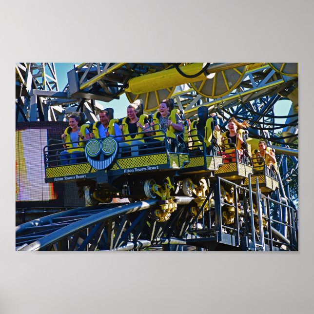 The Smiler In Airtime | Alton Towers Resort Poster (Front)