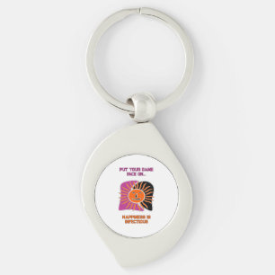 The smiling sun face magnet key ring
