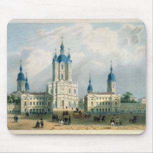 The Smolny Cloister in St. Petersburg Mouse Mat