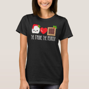 The S'more The Merrier Christmas Camping Campfire T-Shirt