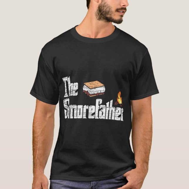 The Smorefather Smore Campfire T-Shirt (Front)