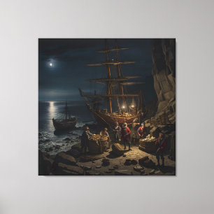 The Smugglers of 1745 Canvas Print