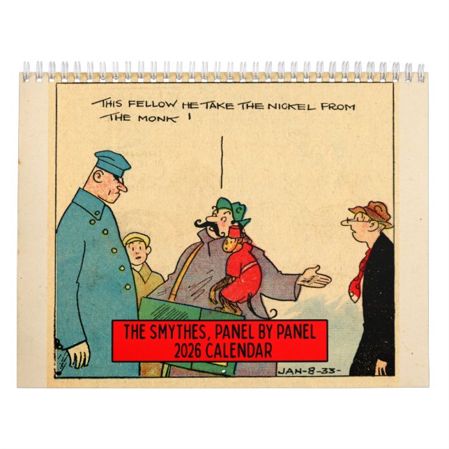 "The Smythes" Panel-by-Panel 2026 Wall Calendar (Cover)