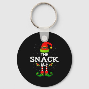 The Snack Elf Christmas Family Matching Pajama  Key Ring