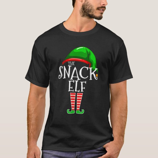 The Snack Elf Family Matching Group Christmas Gift T-Shirt (Front)