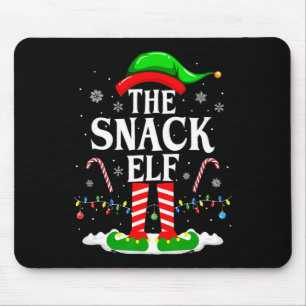 The Snack Elf Xmas Funny Matching Family Group Chr Mouse Mat