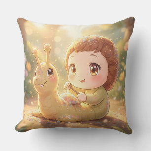 The Snail and the Magic of the Blossom Crowns.1 Cushion