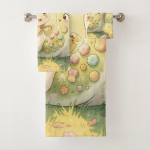 The Snail and the Magic of the Blossom Crowns Bath Towel Set