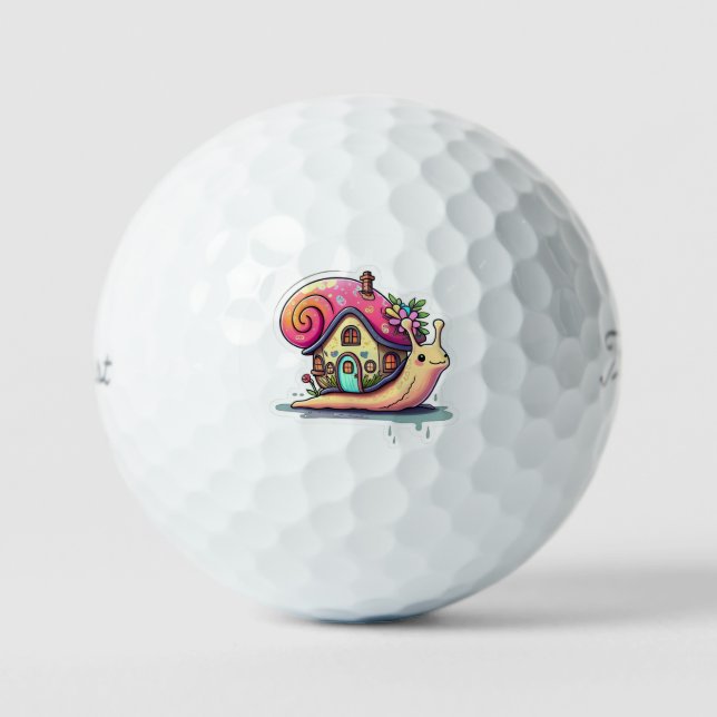 "The Snail's Burden" Golf Balls (Front)