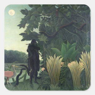 The Snake Charmer, 1907 Square Sticker