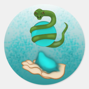 The Snake Classic Round Sticker