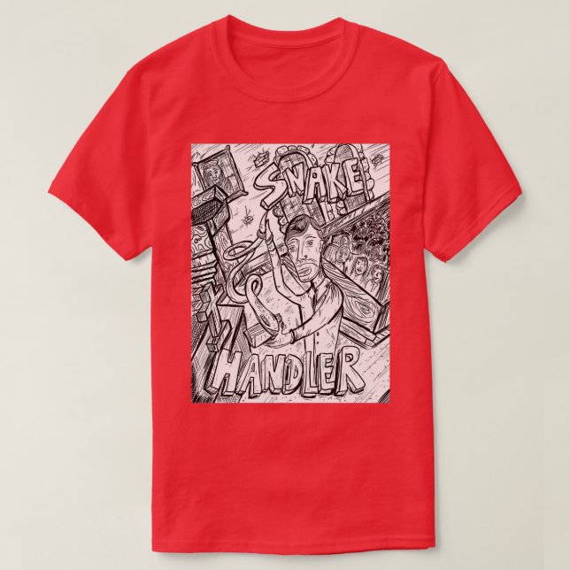 The Snake Handler  T-Shirt (Design Front)
