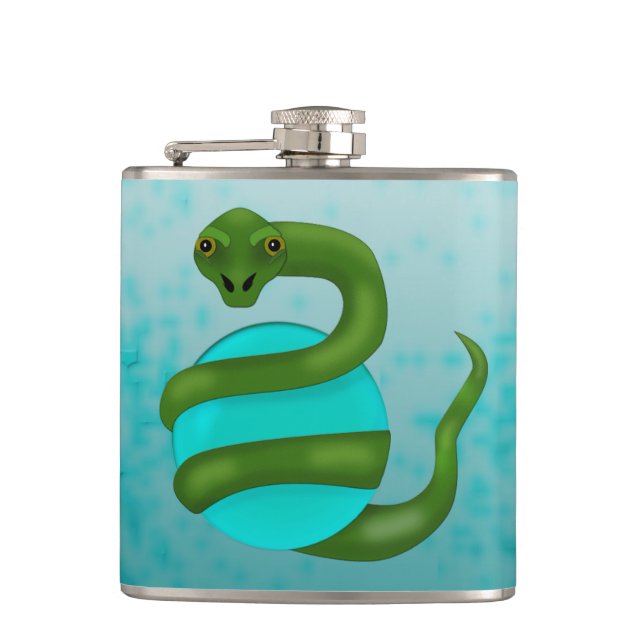 The Snake Hip Flask (Front)