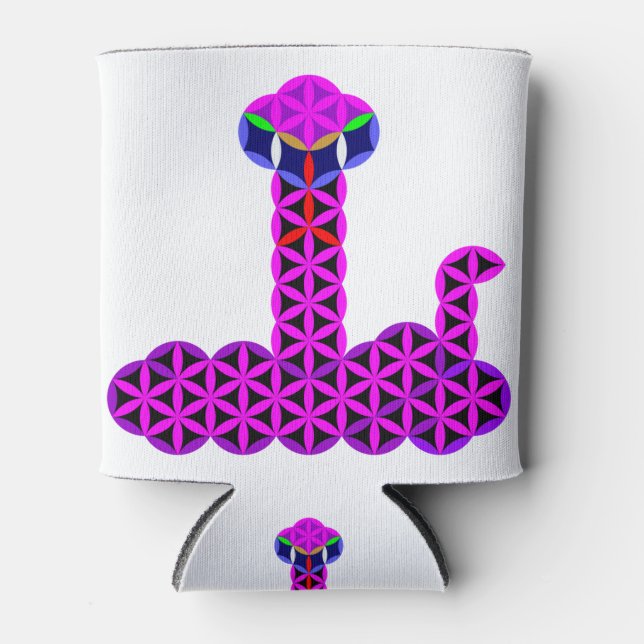 The Snake Of Life - Sacred Animals, B01. Can Cooler (Front)
