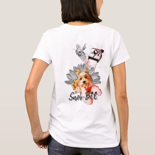 The "Snob-BEE dog-turrr" pun Tee-Shirt T-Shirt (Back)