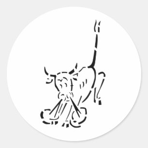 The Snorting Bull - U-47 Classic Round Sticker