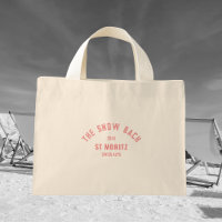 The Snow Bach Ski Theme Bachelorette Tote Bag