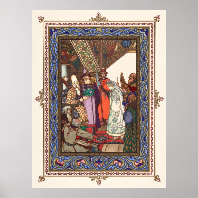 The Snow Maiden by Boris Zvorykin Poster (Front)