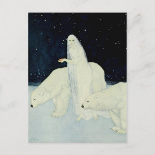 The Snow Maiden Gathering Broken Hearts Postcard