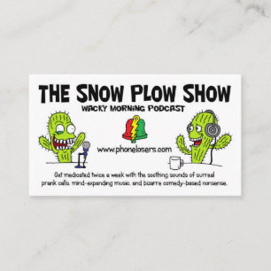 The Snow Plough Show Business Cards