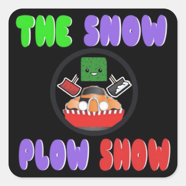 The Snow Plough Show Sticker by Jaahso (Front)