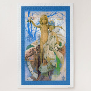 The Snow Queen by Alphonse Mucha Jigsaw Puzzle