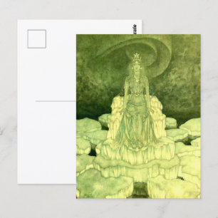 The Snow Queen by Edmund Dulac illustrations  Postcard