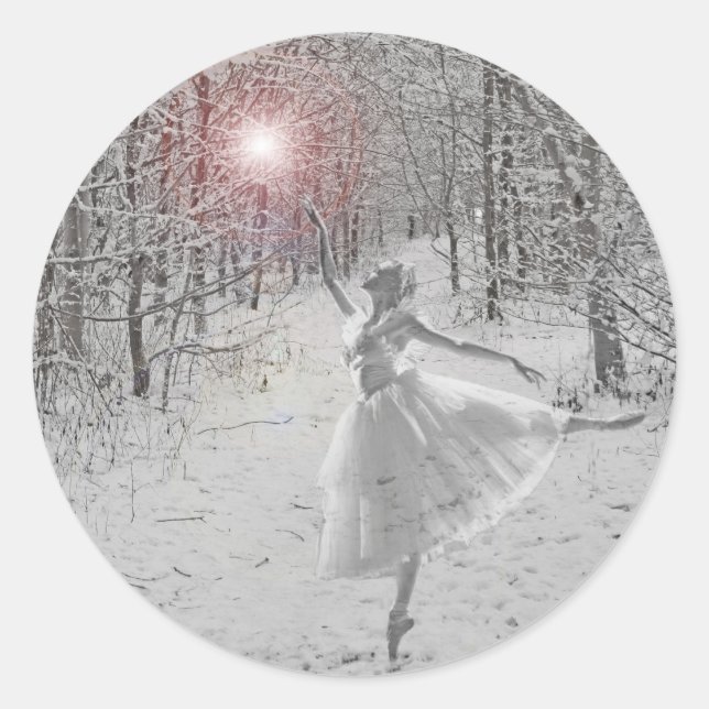 The Snow Queen Classic Round Sticker (Front)