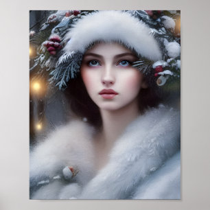 The Snow Queen Fantasy Art Poster