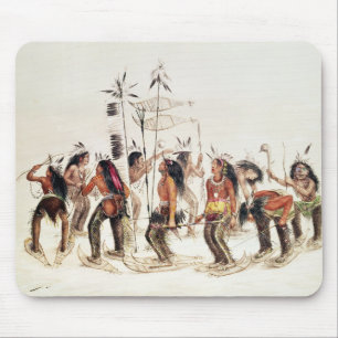 The Snow-Shoe Dance Mouse Mat