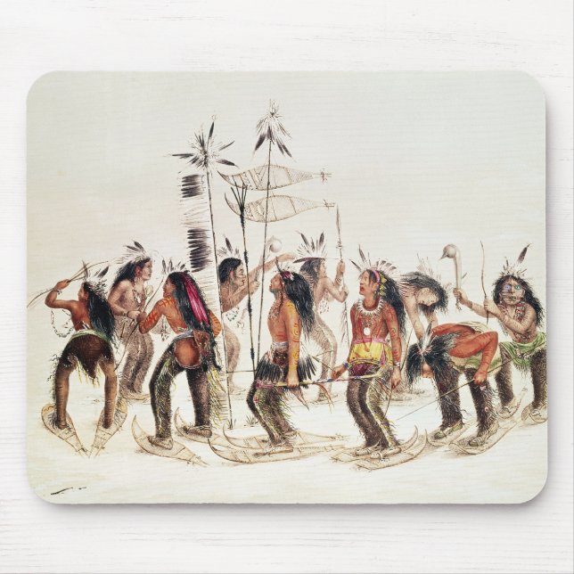 The Snow-Shoe Dance Mouse Mat (Front)