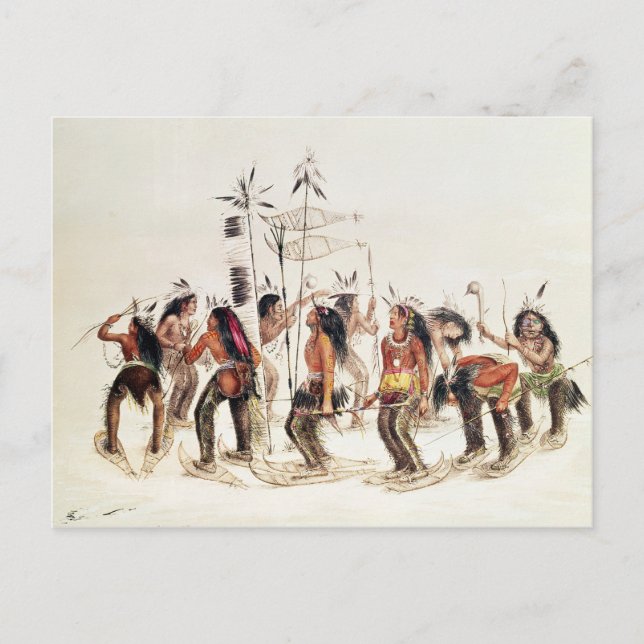The Snow-Shoe Dance Postcard (Front)
