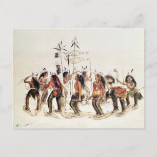The Snow-Shoe Dance Postcard