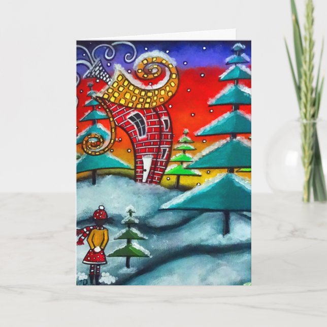 The Snowball Fight Christmas Card (Front)