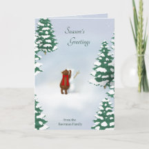 The Snowbear Personalised Holiday Greeting