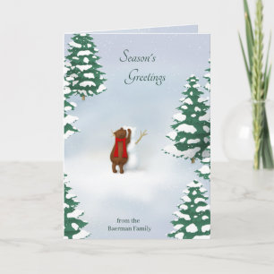 The Snowbear Personalised Holiday Greeting Card