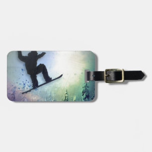 The Snowboarder: Air Luggage Tag