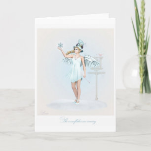 The snowflakes are coming holiday card