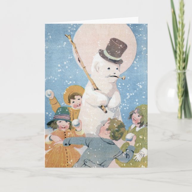 The Snowman by E. Dorothy Rees Holiday Card (Front)