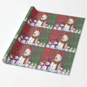 The Snowman Family - Wrapping Paper