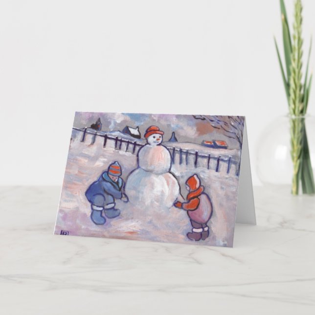 THE SNOWMAN HOLIDAY CARD (Front)
